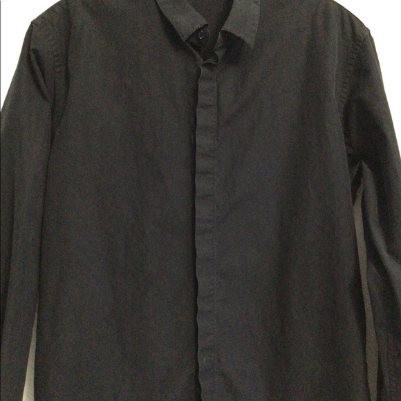 Sandro Shirt young boy Sz M button Down - Picture 9 of 10